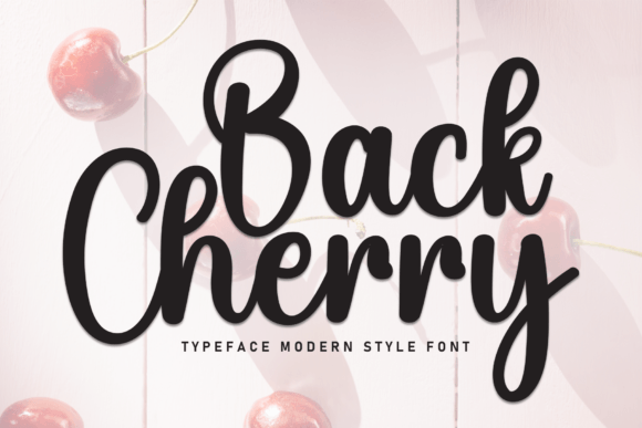 Back Cherry Font: Whimsical Typography for Editorial Design