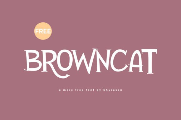 Browncat Font: A Modern Display Typeface for Web Design