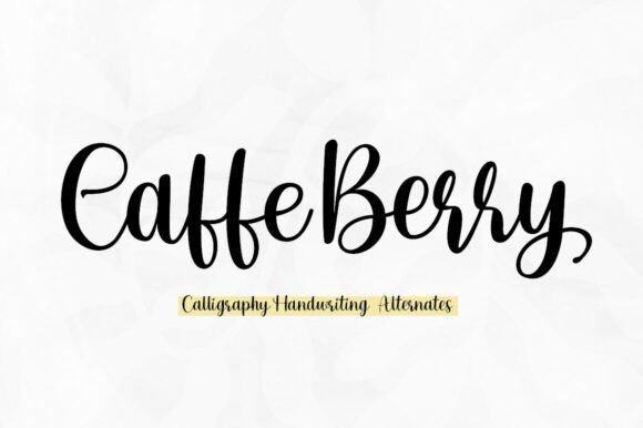 Cafeberry: A Natural Ink Calligraphy Font for Elegant Branding