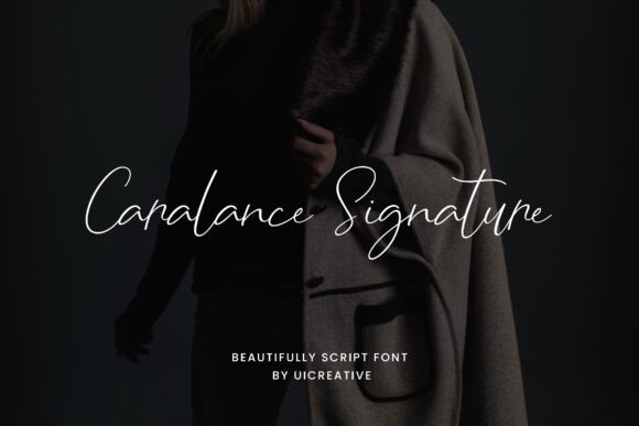 Caralance Signature Font for Elegant Handmade Labels