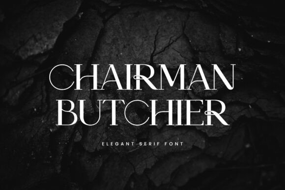 Chairman Butchier Font: Elegant Branding for Small Business