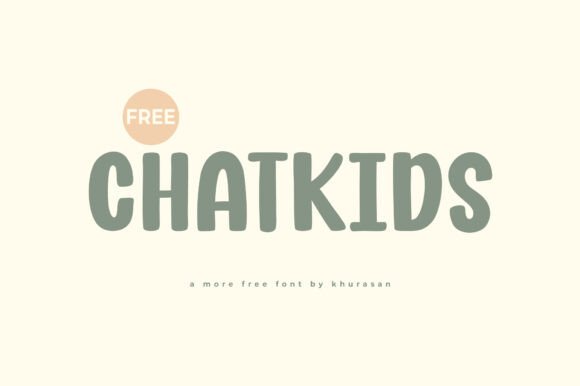 Chatkids Font: A Cute Display Typeface for Branding