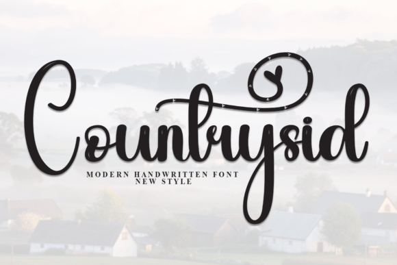 Countrysid Font: Sweet Handmade Charm for Crafters