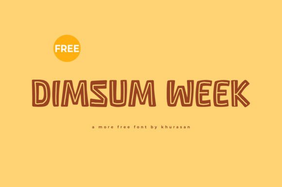 Dimsum Week Font: A Cute Display Typeface for Campaigns
