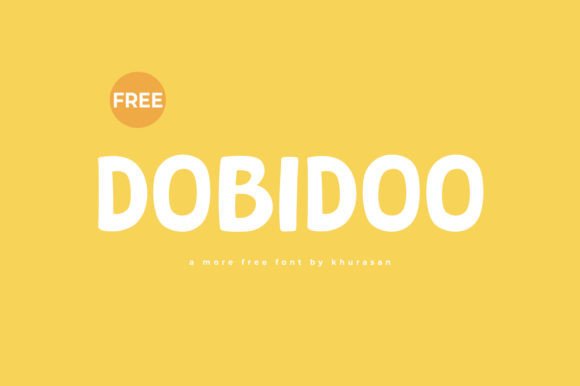 Dobidoo Font: A Cute Display Typeface for Crafters