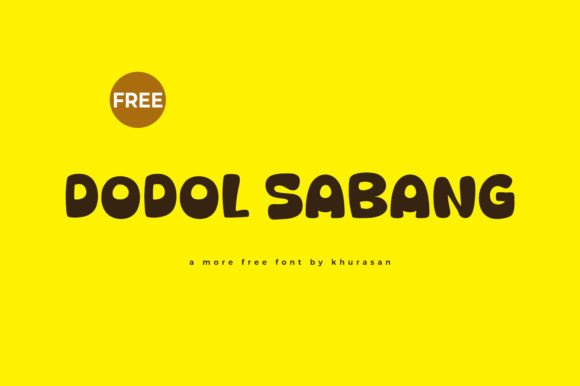 Dodol Sabang Font: A Cute Display Typeface for Web Design