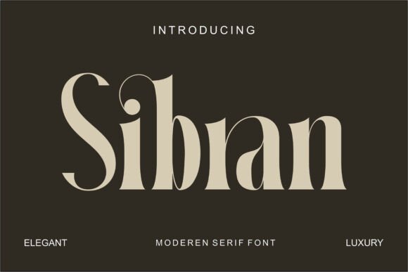 Elevate Your Craft with Sibran: A Versatile Serif Font