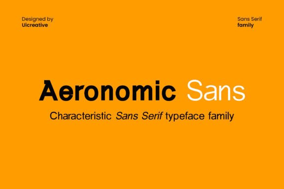 Elevate Your Editorial Design with Aeronomic Font