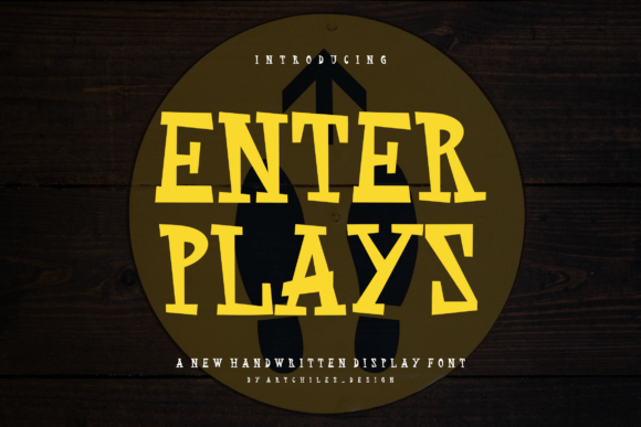 Enter Plays Font: Playful Editorial Typography