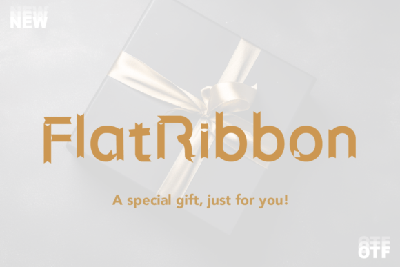 Flat Ribbon Font: A Modern Typeface for Editorial Design