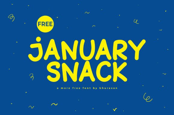 January Snack Font: A Cute Display Typeface for Branding