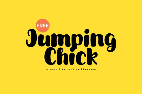 Jumping Chick Font: Cute Display Type for Crafts