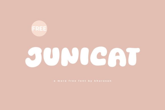 Junicat Font: Modern Display Type for Crafters
