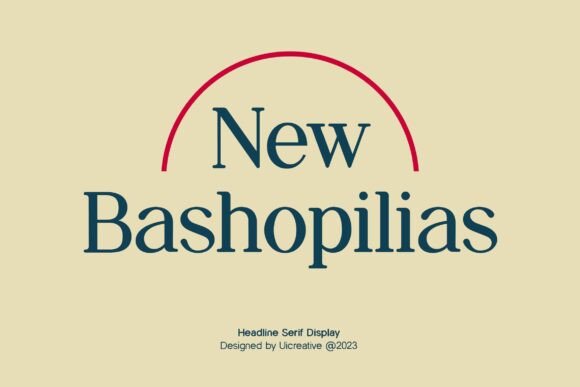 New Bashopilias: A Modern Serif Font for Elegant Web Design