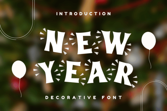 New Years Eve Font for Festive Crafts and Products