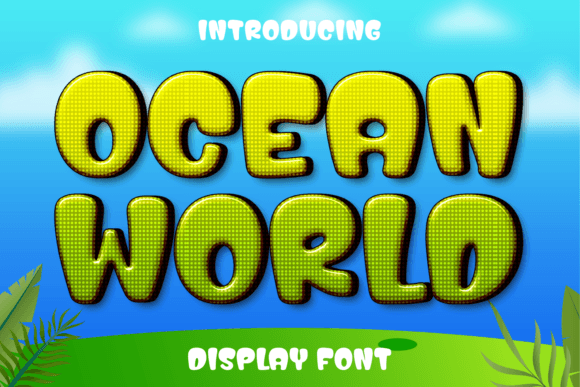 Ocean World Font: Playful Display Typography for Digital Campaigns