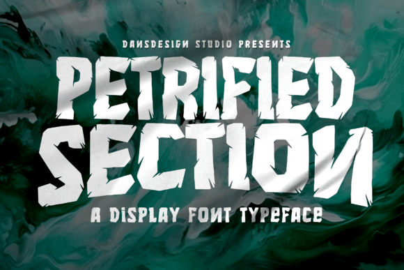 Petrified Section Font: Gritty Blackletter for Makers