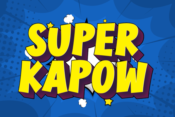 Super Kapow Font: Bold Display Type for Campaigns