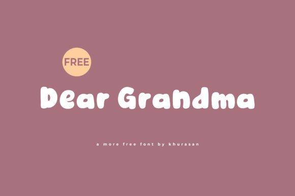 Testing Dear Grandma Font for Cute Brand Identity Design
