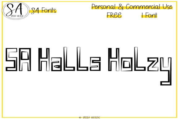 Testing Sa Halls Holzy Font for Seasonal Brand Identity