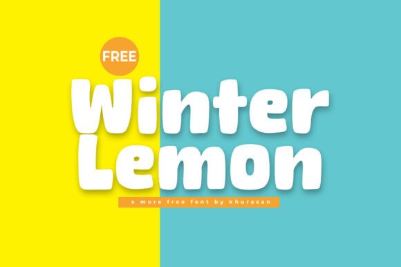 Winter Lemon Font: A Cute Display Typeface for Branding
